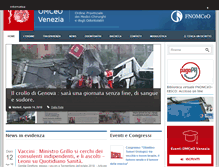 Tablet Screenshot of ordinemedicivenezia.it